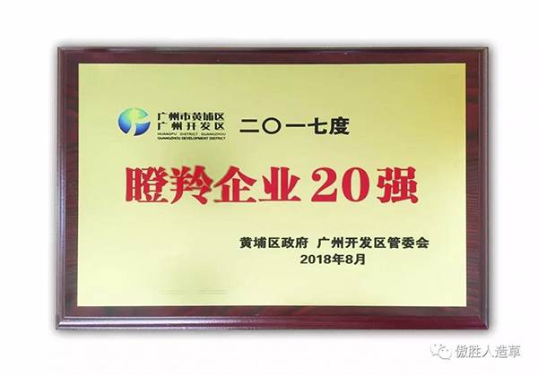 廣州傲勝人造草股份有限公司喜獲瞪羚企業稱號